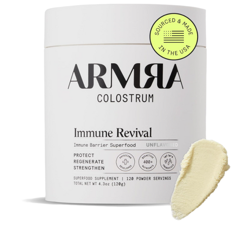 ARMRA Colostrum™ Powder | Unflavored | Gut Health & Bloating | Skin & Hair | Immunity | Keto, Gluten & Fat-Free | 120 Servings