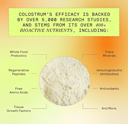 ARMRA Colostrum™ Powder | Unflavored | Gut Health & Bloating | Skin & Hair | Immunity | Keto, Gluten & Fat-Free | 120 Servings